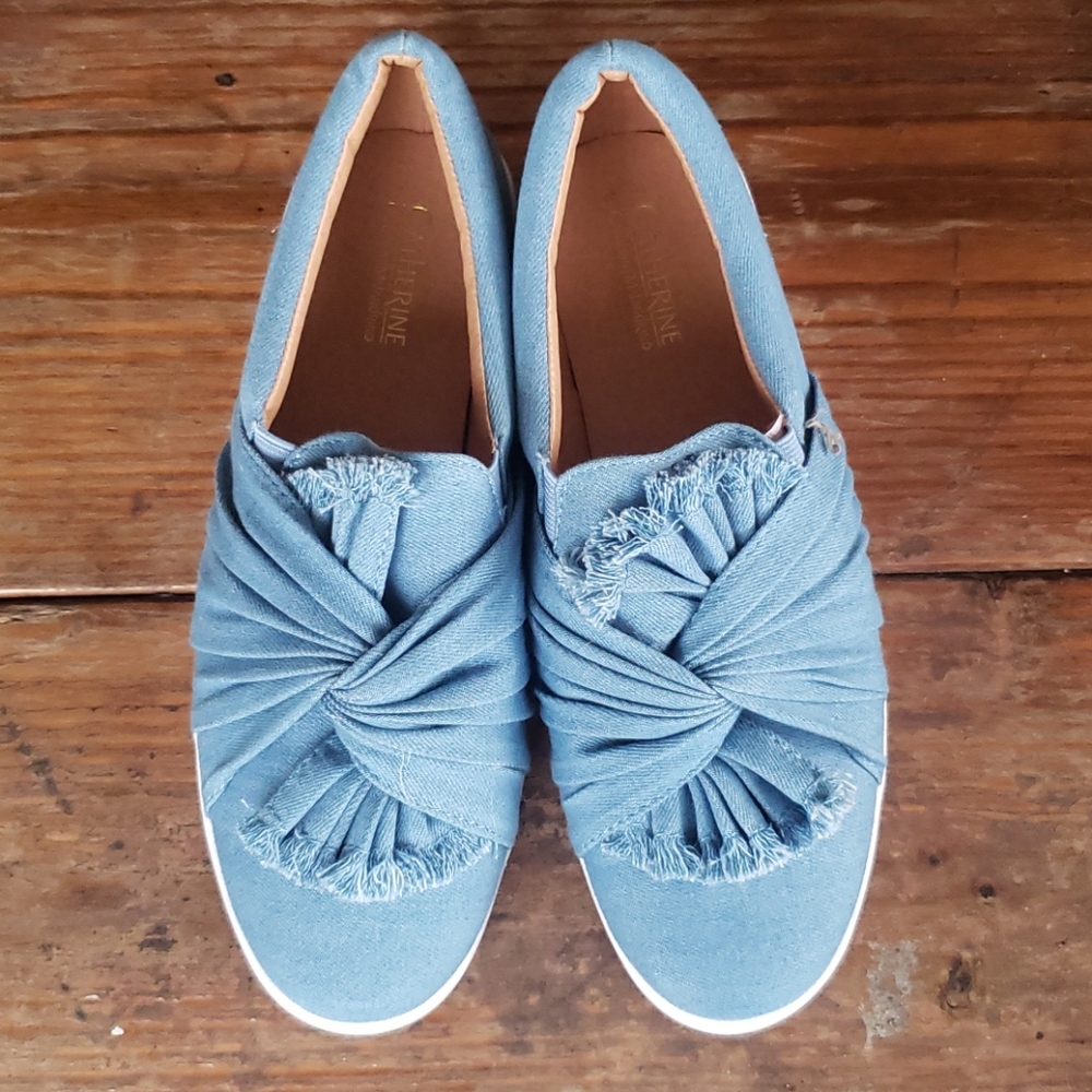 Blue women shoes, sneakers size 7